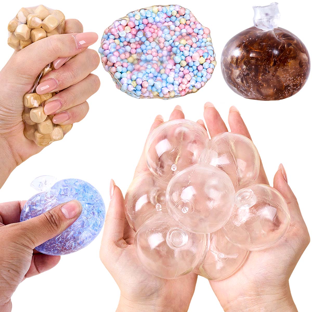 6Pcs Transparent Soft TPR Empt - Bocce Ball Set 评论和价格